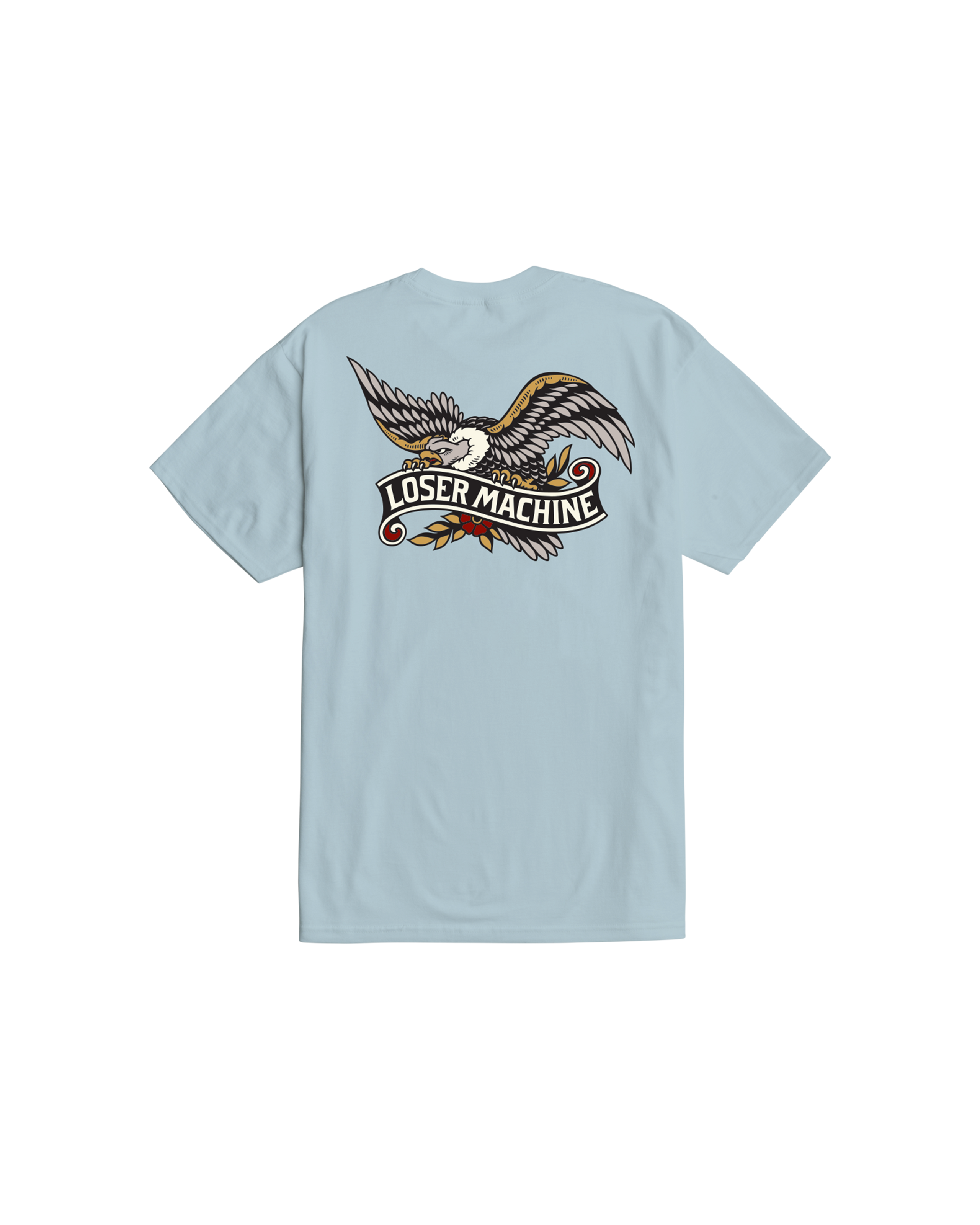 loser machine glory bound stock t-shirt lt blue