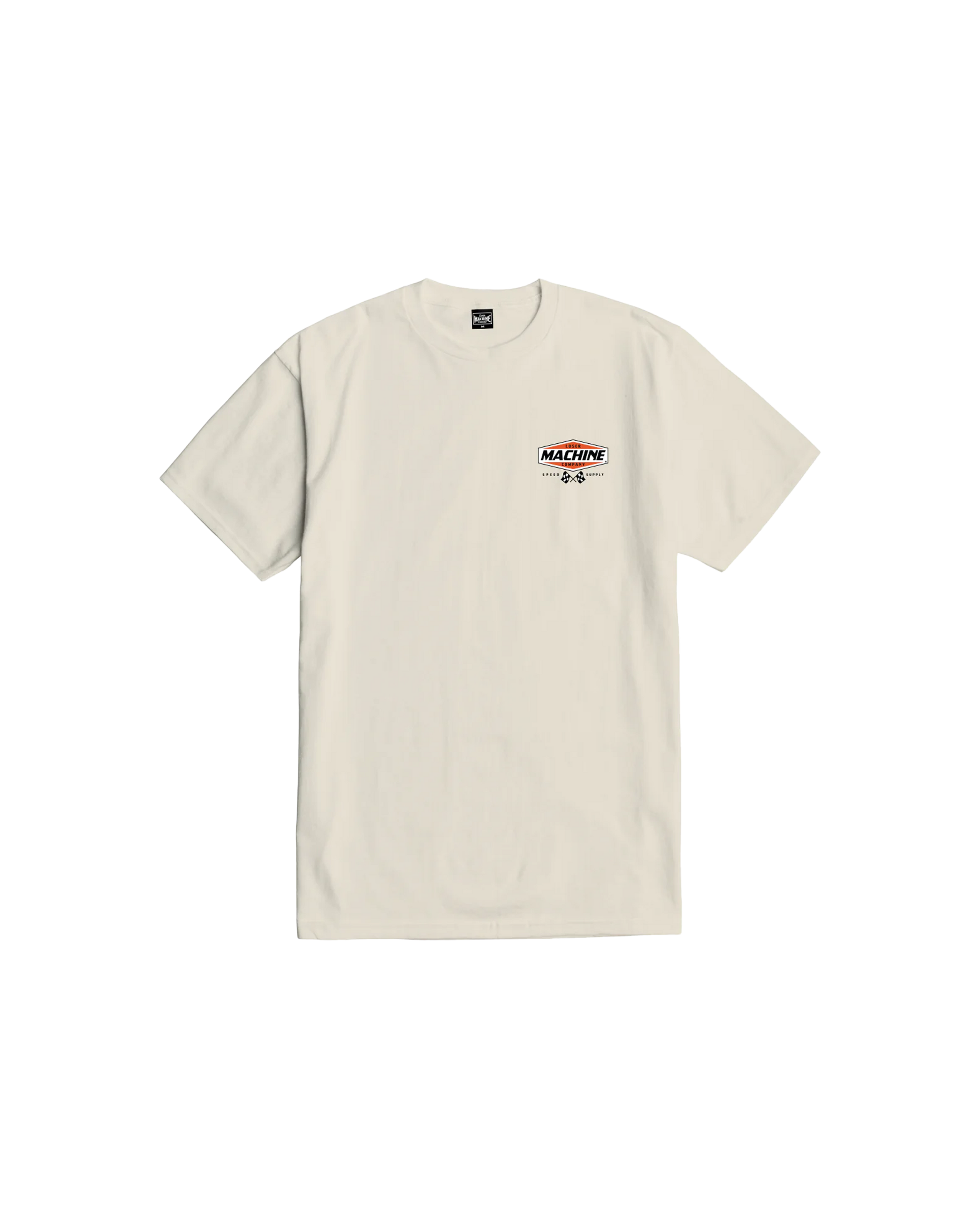 loser machine overdrive stock t-shirt cream