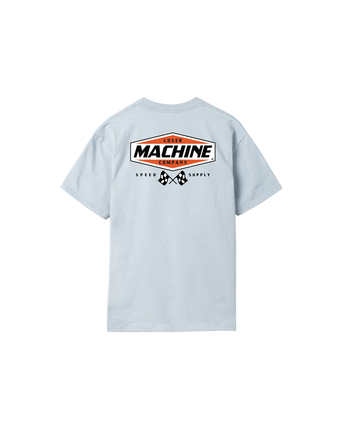 loser machine overdrive stock t-shirt lt blue