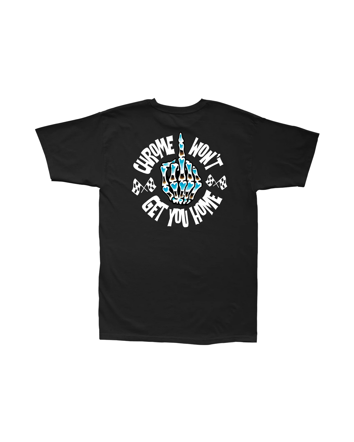 loser machine chrome bird stock t-shirt black