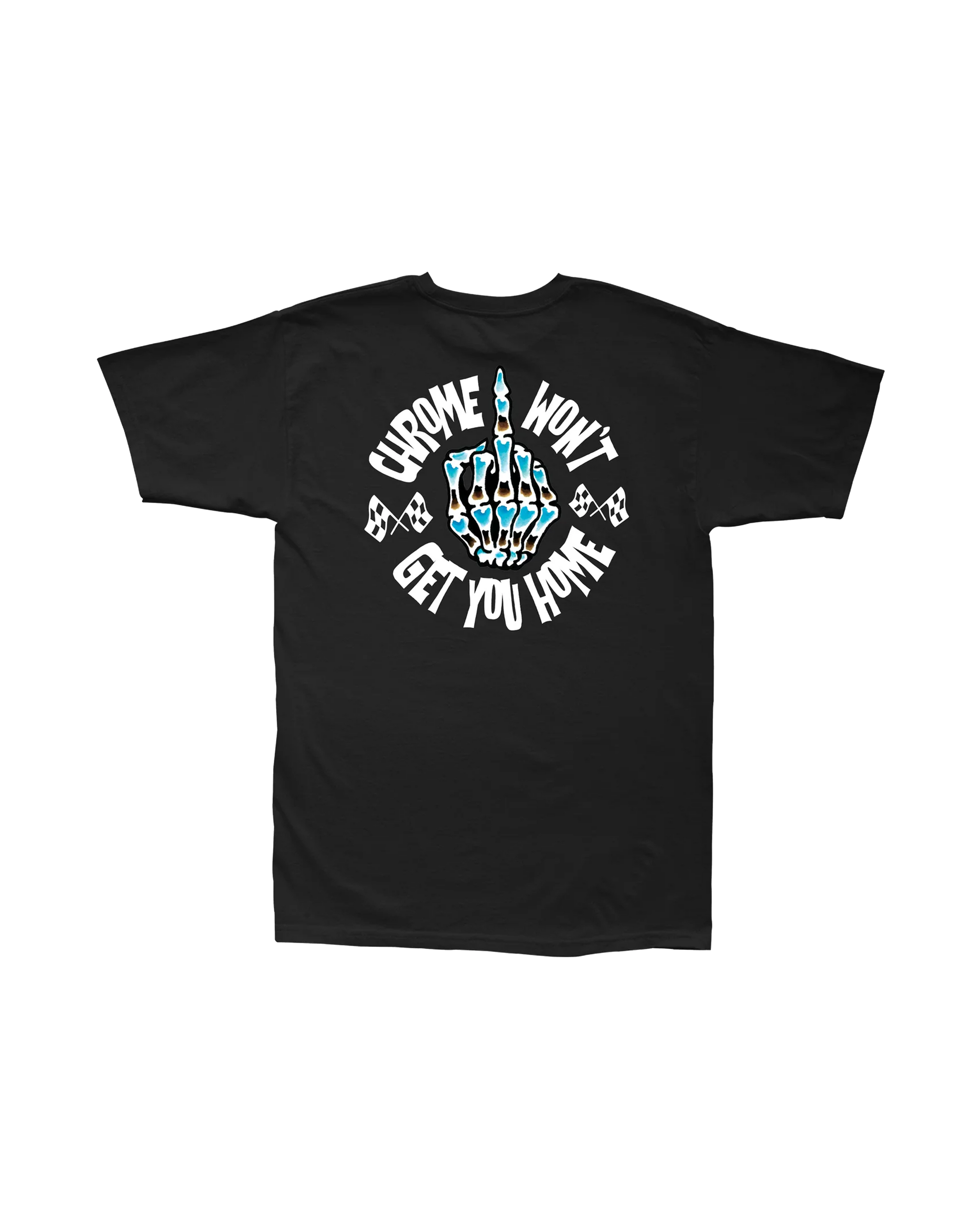 loser machine chrome bird stock t-shirt black