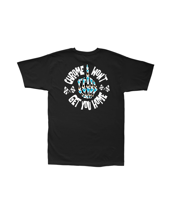 loser machine chrome bird stock t-shirt black