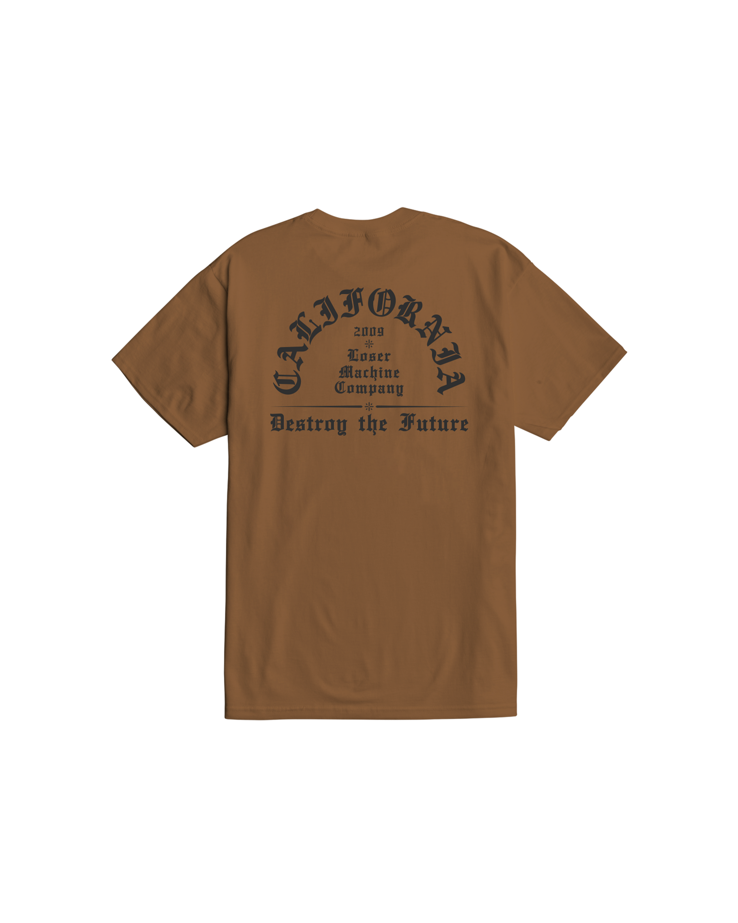 loser machine established stock t-shirt brown sugar