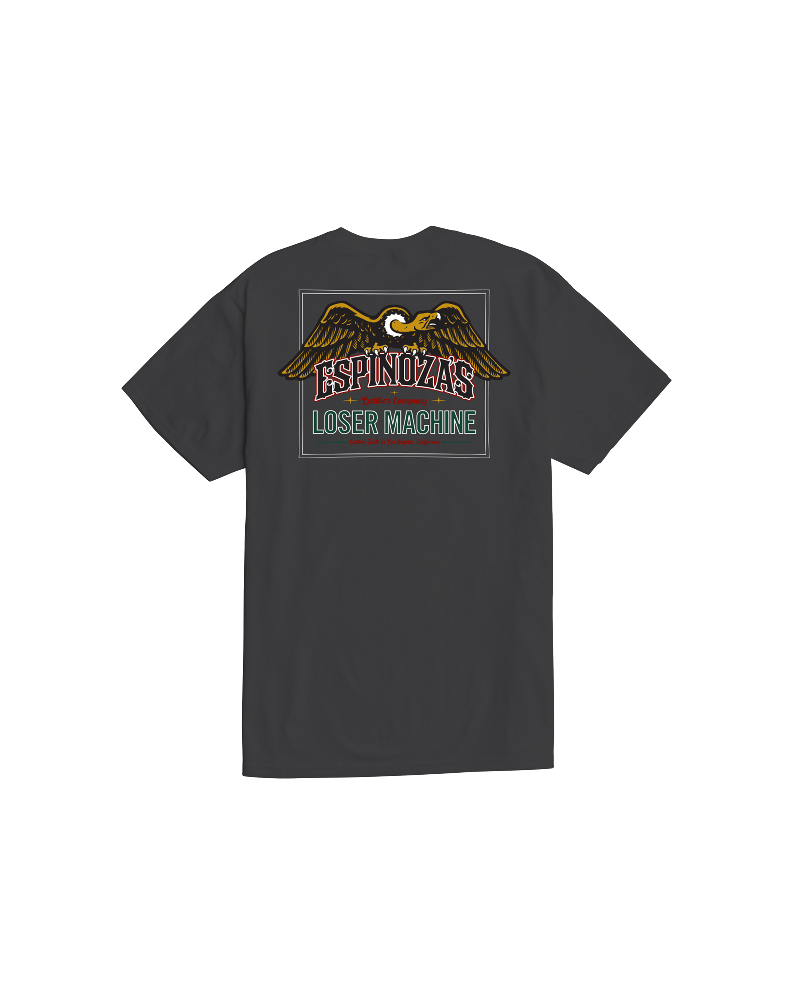 loser machine rosemead stock t-shirt charcoal