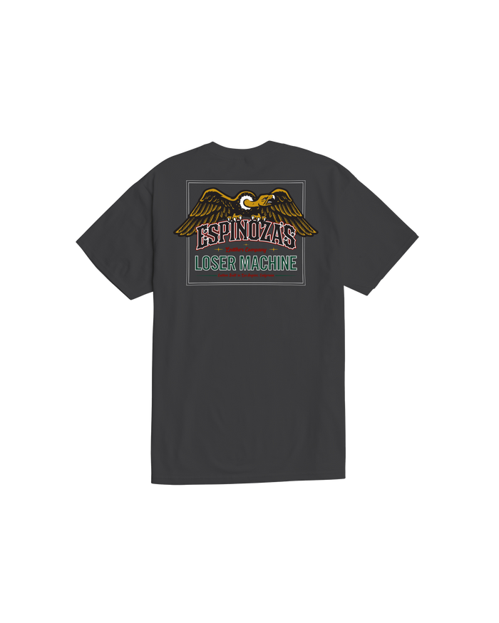 loser machine rosemead stock t-shirt charcoal