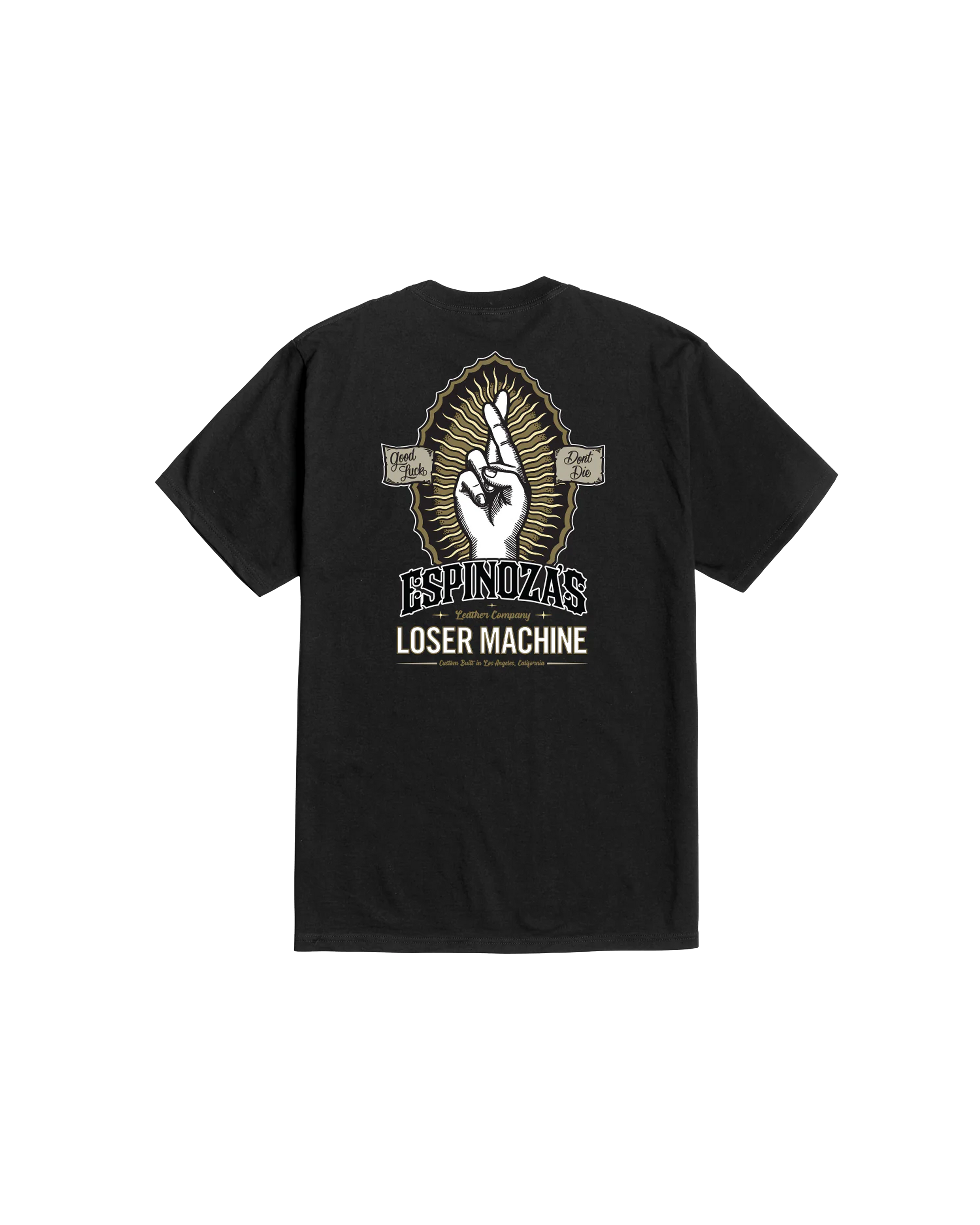 loser machine buena suerte stock t-shirt black