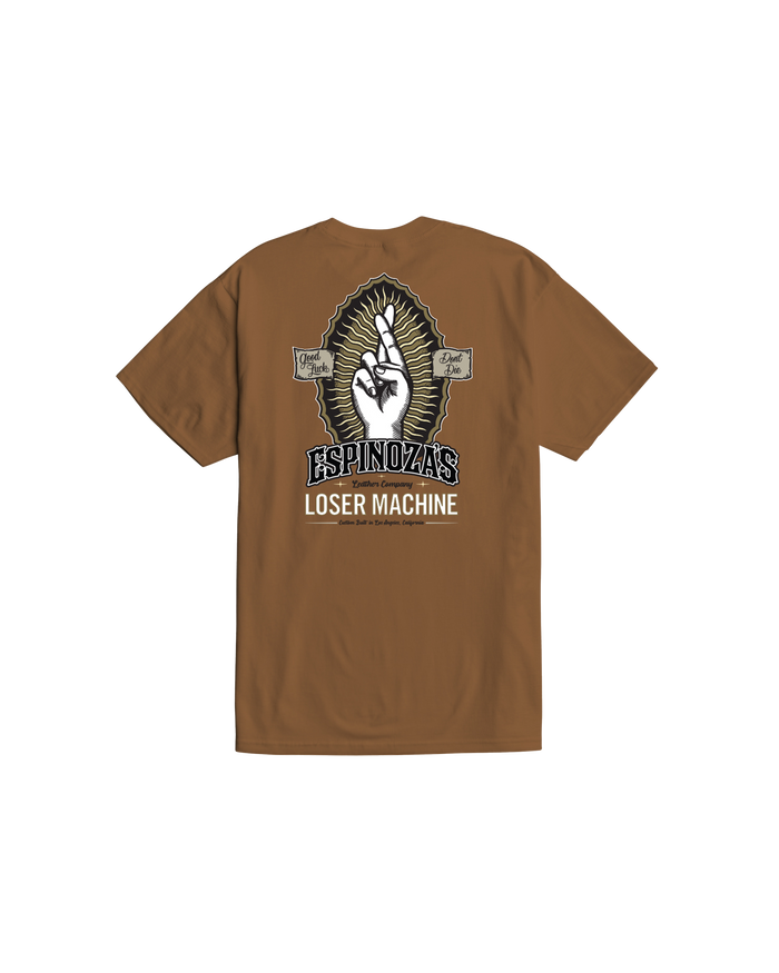 loser machine buena suerte stock t-shirt brown sugar