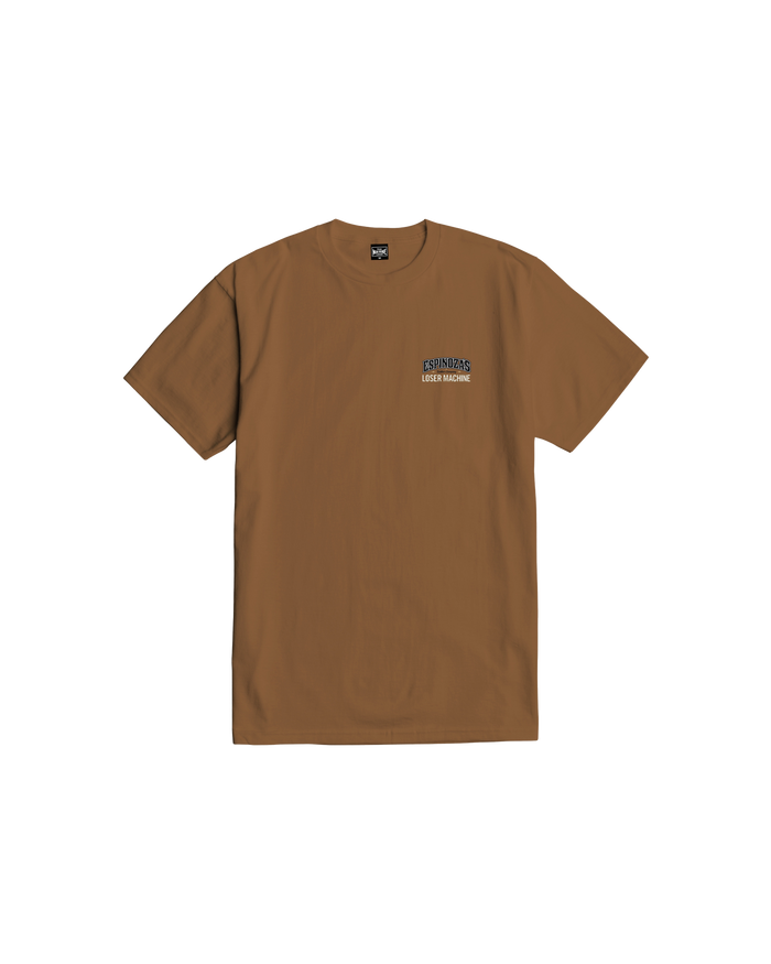 loser machine buena suerte stock t-shirt brown sugar