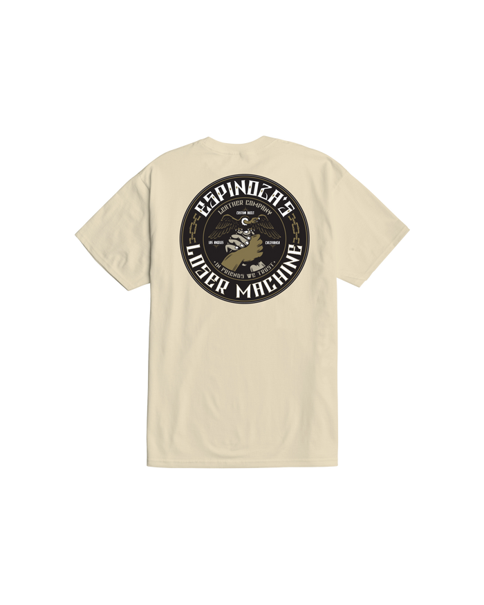 loser machine brotherhood stock t-shirt cream