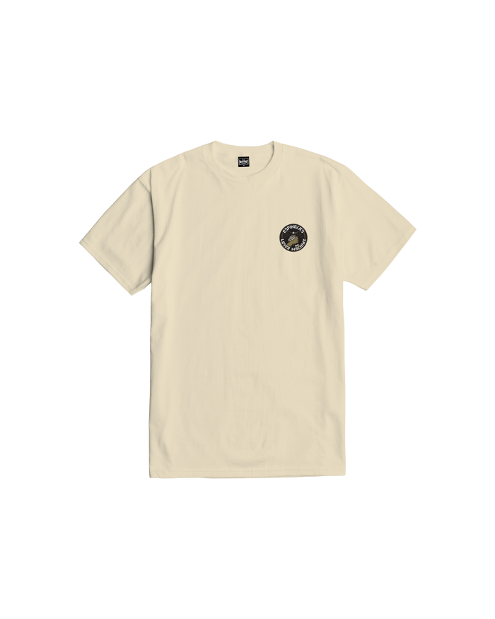 loser machine brotherhood stock t-shirt cream