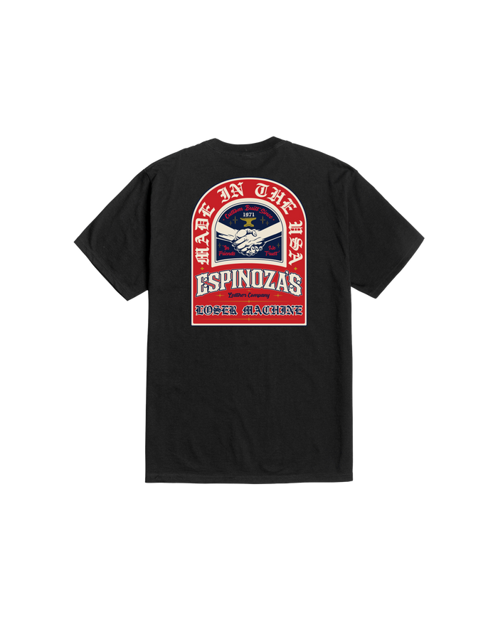 loser machine handshake stock t-shirt black