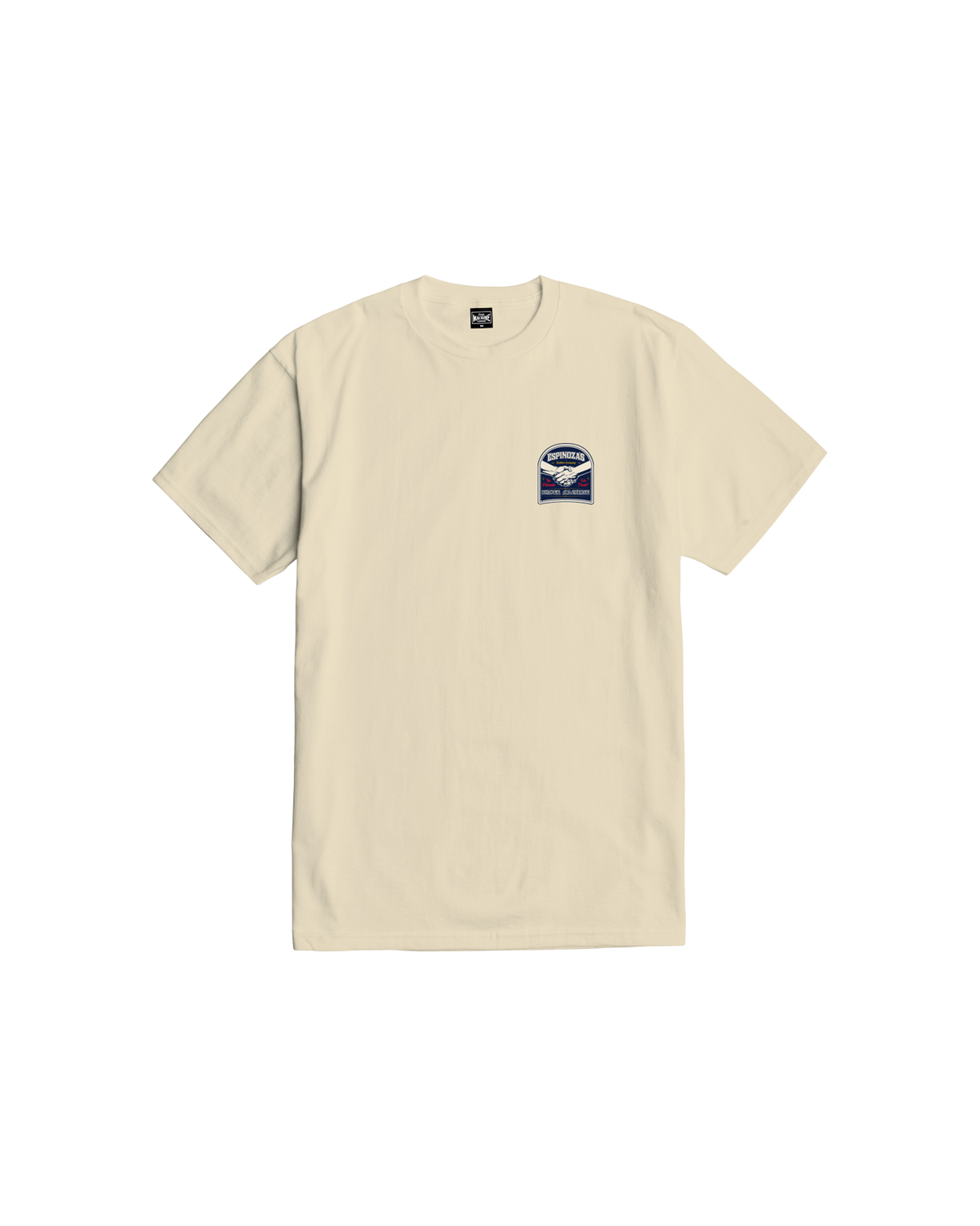 loser machine handshake stock t-shirt cream
