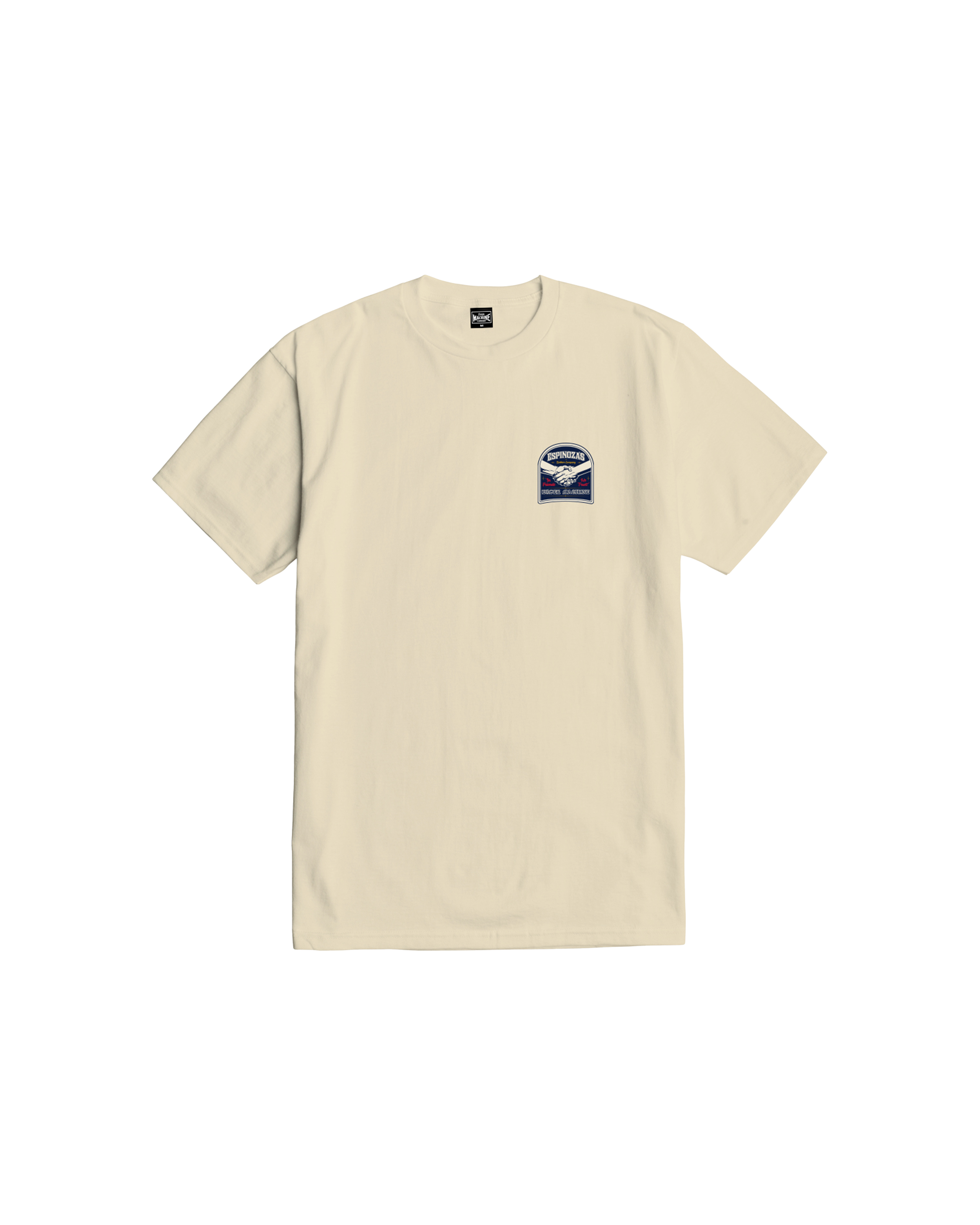 loser machine handshake stock t-shirt cream