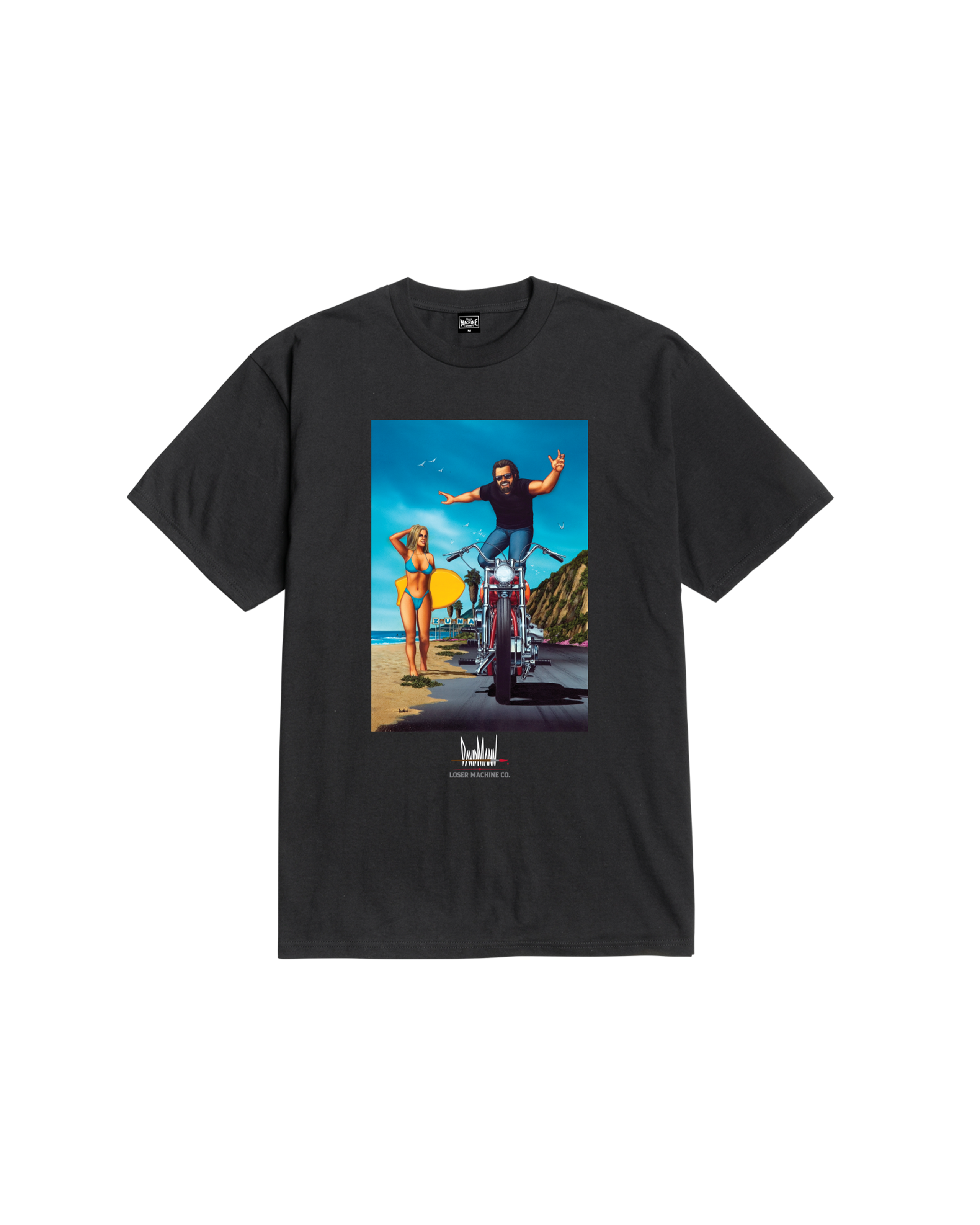 loser machine showin off stock t-shirt black