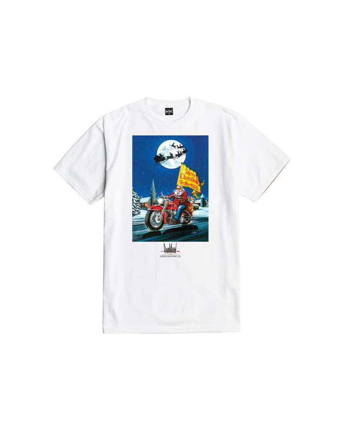 loser machine christmas stock t-shirt white