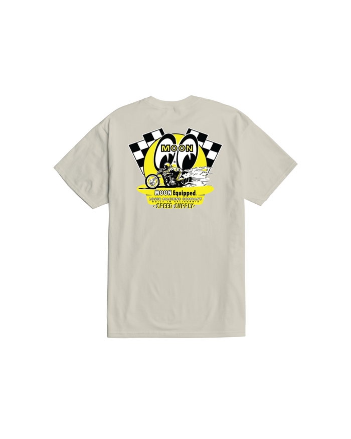 loser machine quarter mile stock t-shirt cream
