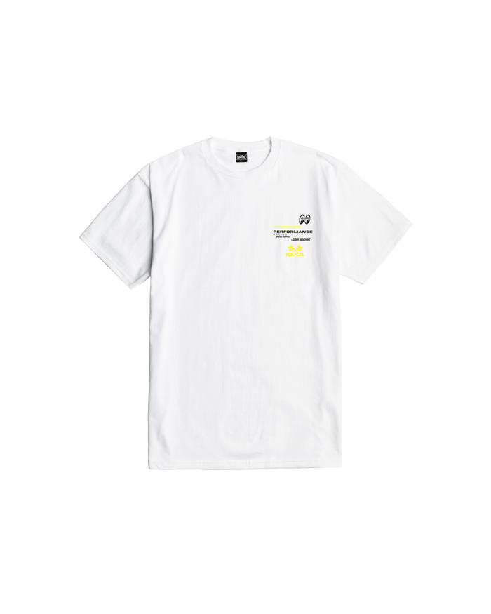 loser machine high performance stock t-shirt white