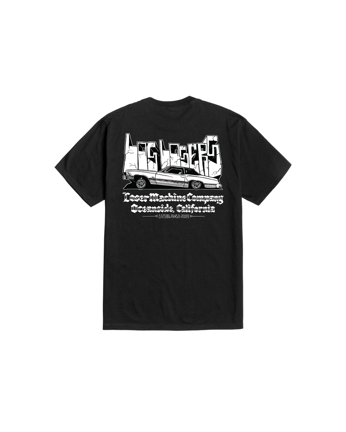 loser machine hood rich stock t-shirt black