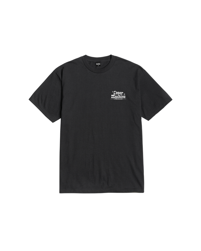 loser machine hood rich stock t-shirt black