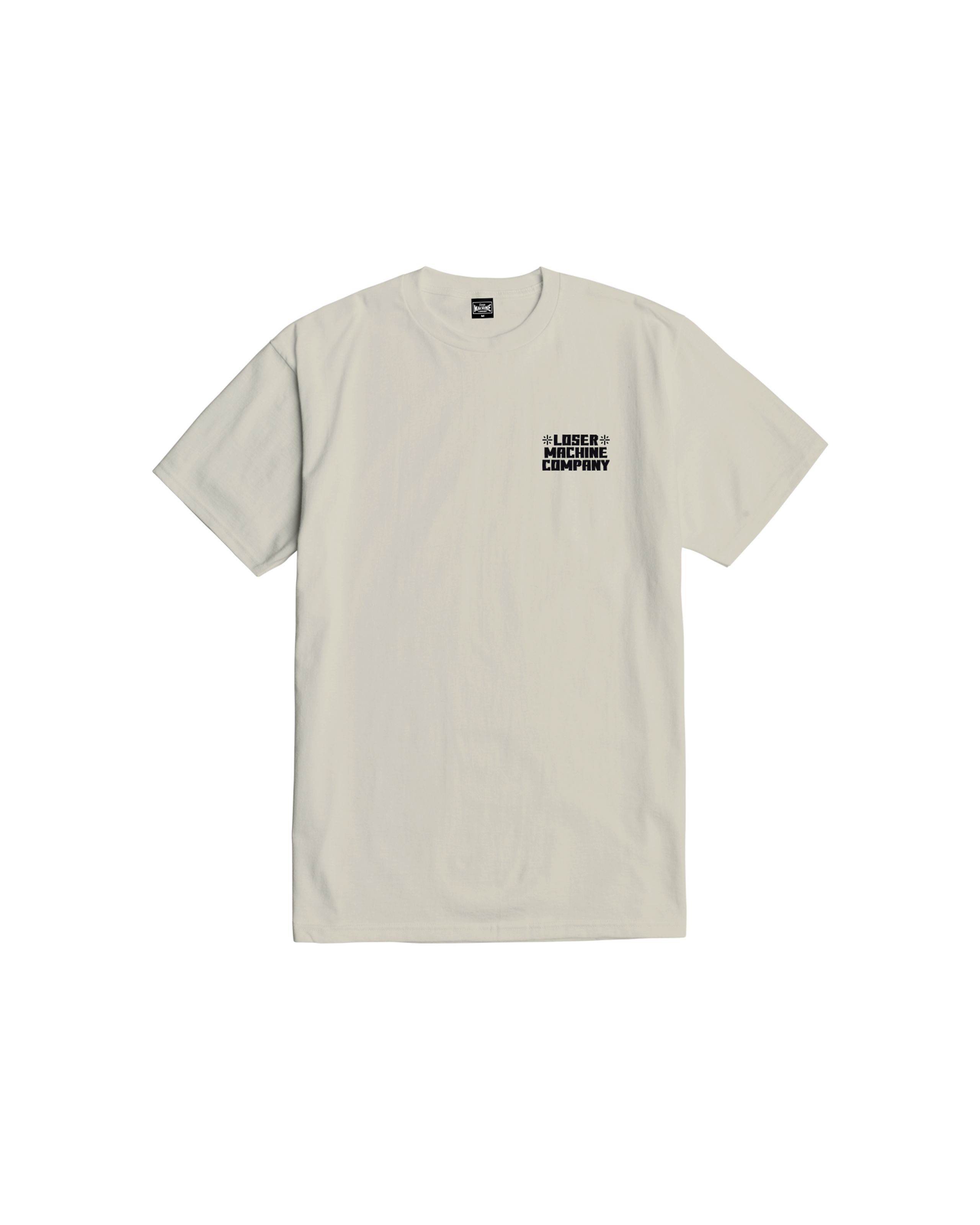loser machine neighborhood watch stock t-shirt cream
