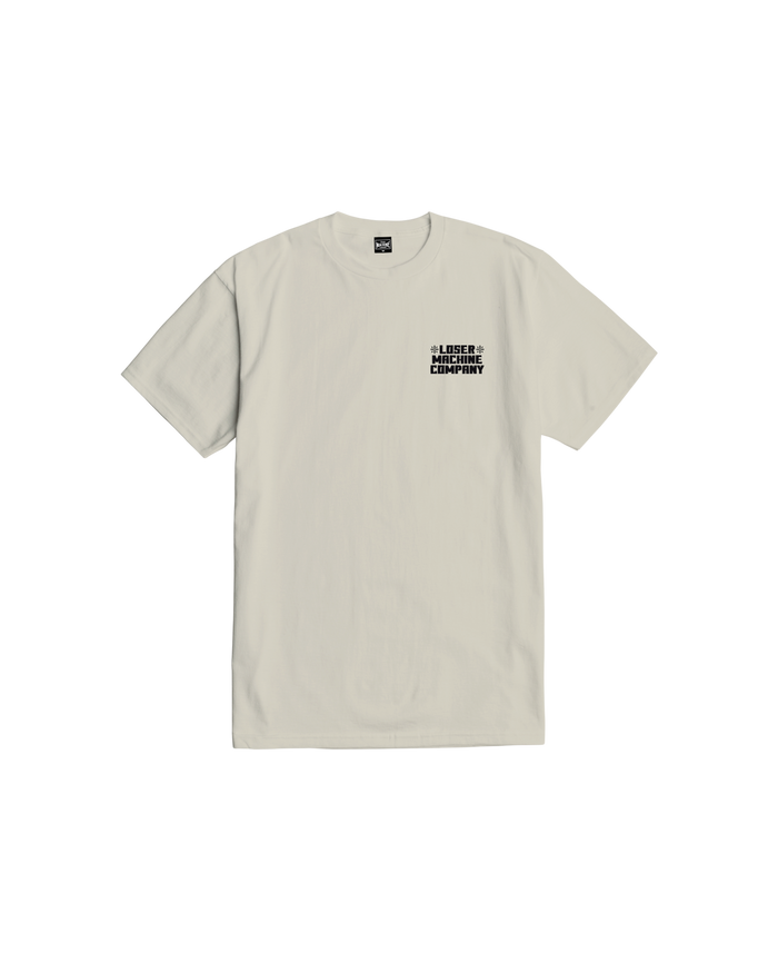loser machine neighborhood watch stock t-shirt cream