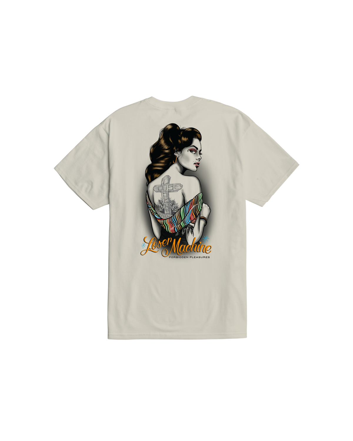 loser machine desire stock t-shirt cream