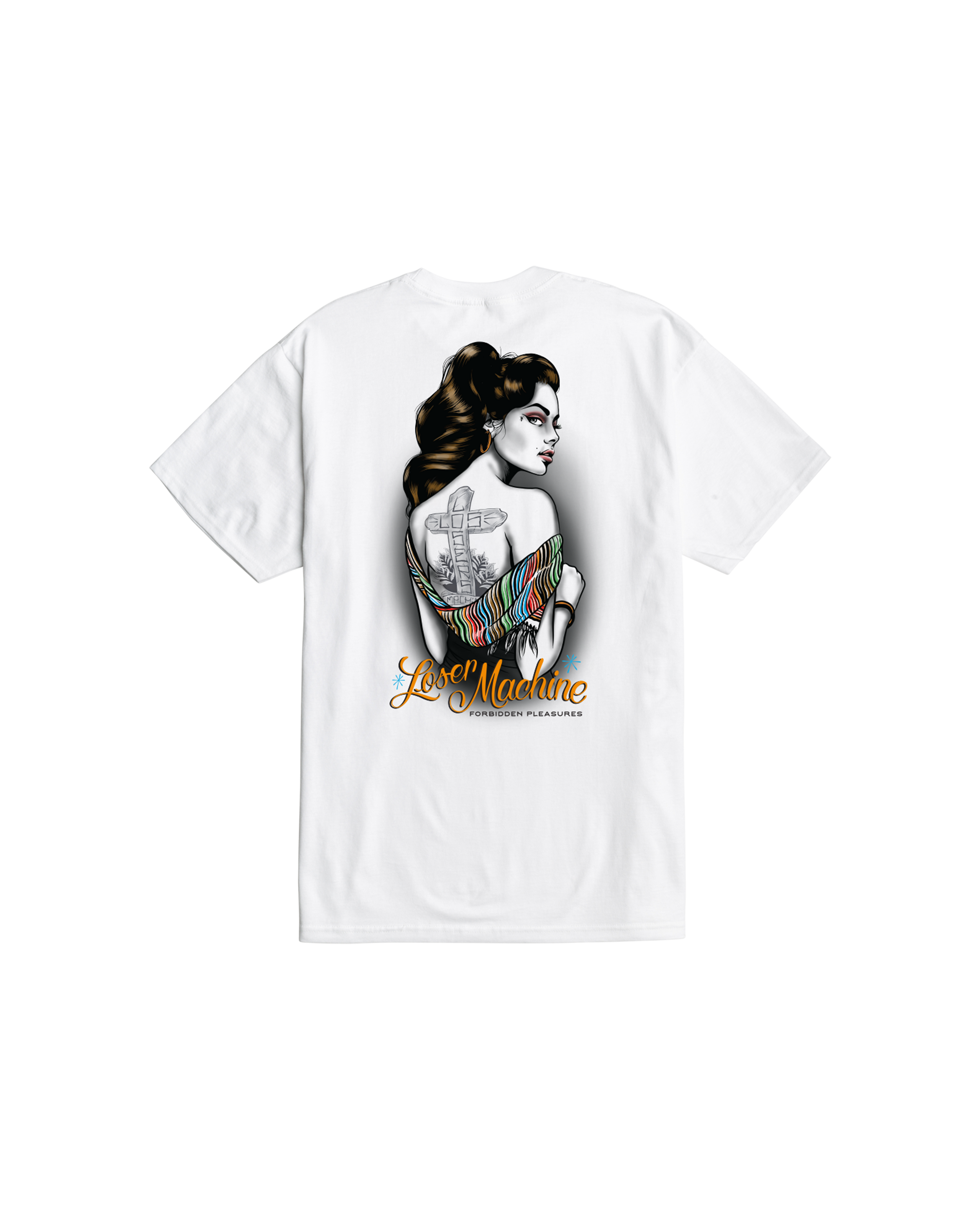 loser machine desire stock t-shirt white