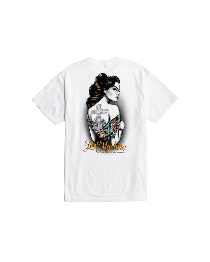 loser machine desire stock t-shirt white