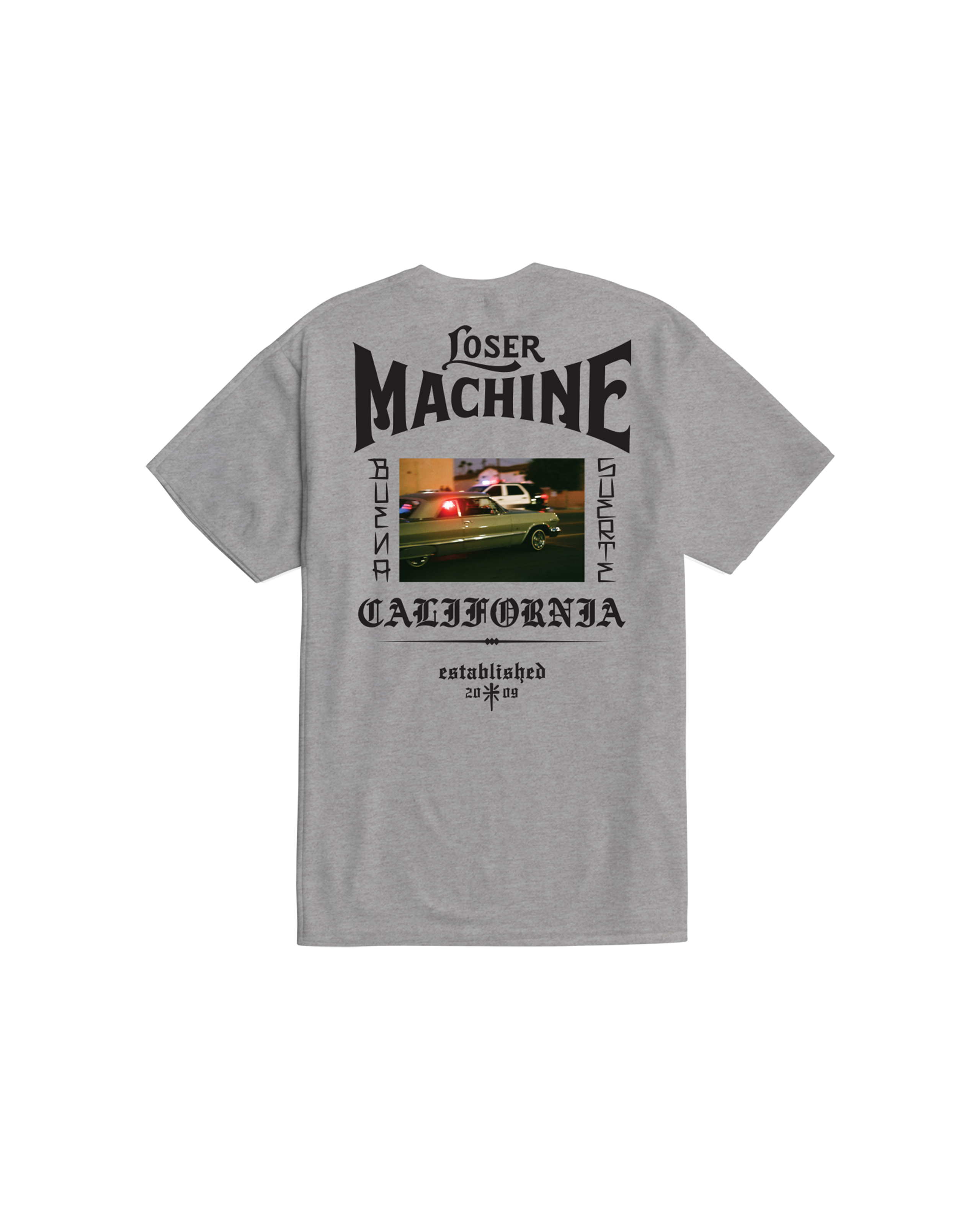 loser machine boulevard stock t-shirt heather grey