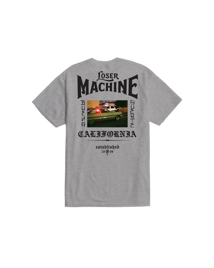 loser machine boulevard stock t-shirt heather grey