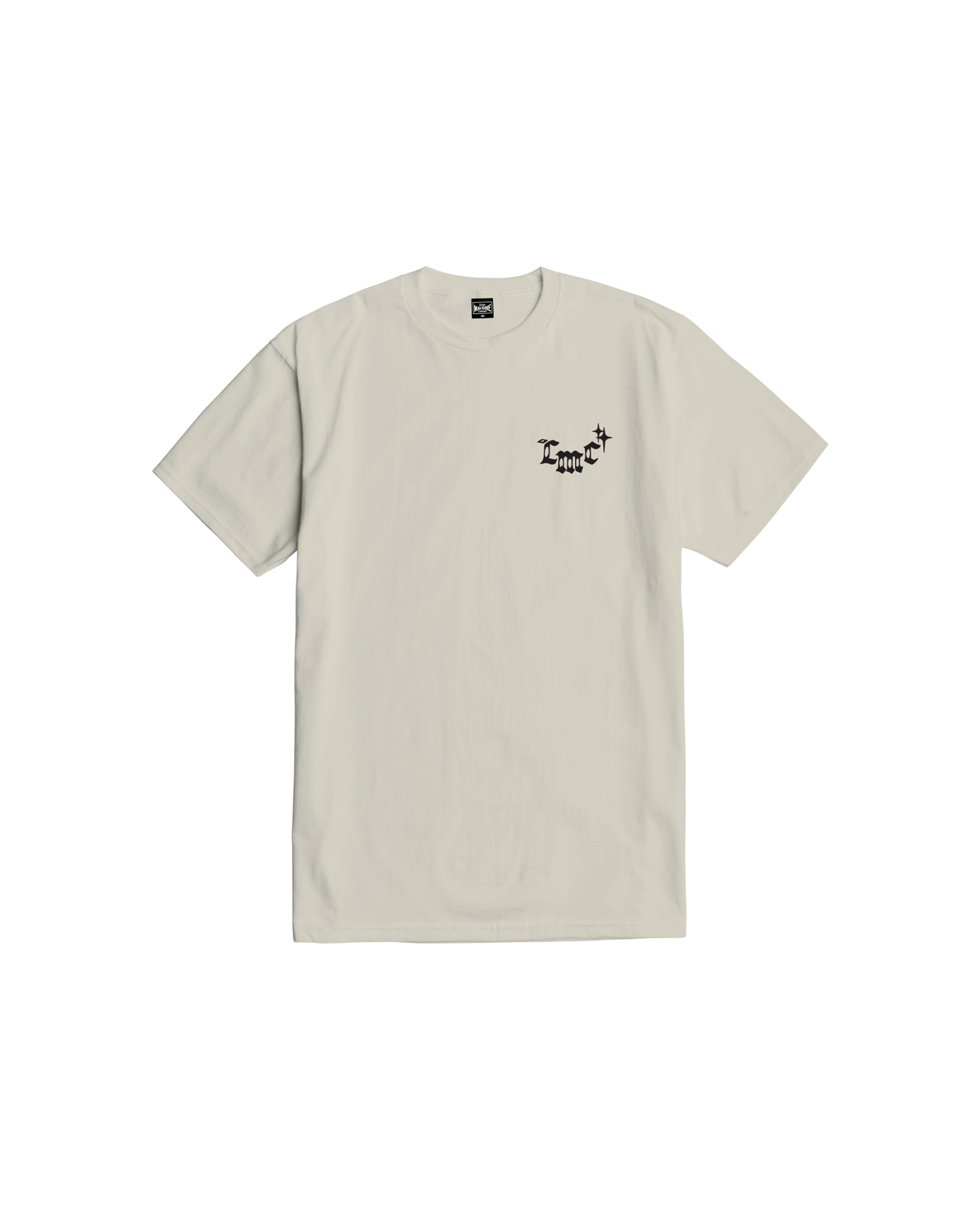 loser machine shattered stock t-shirt cream