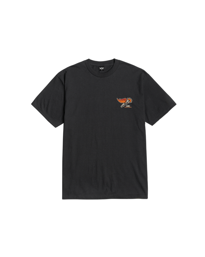 loser machine spark plug stock t-shirt black