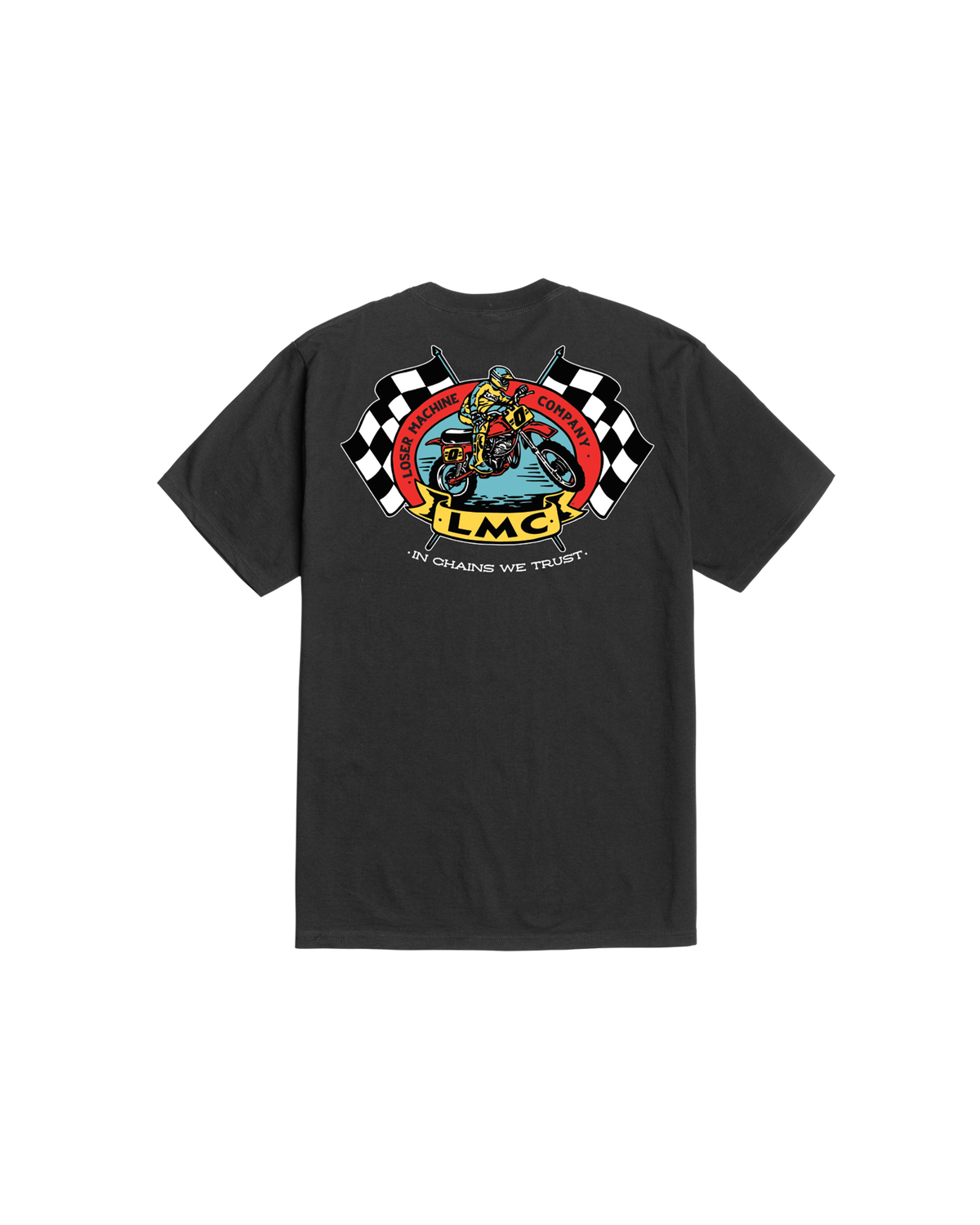 loser machine national champ stock t-shirt black