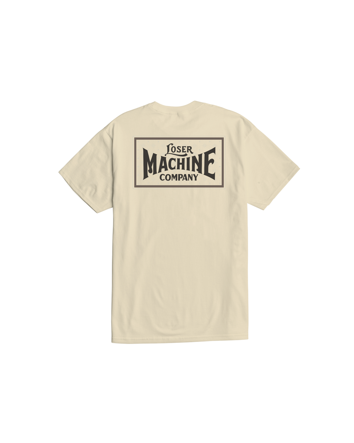 loser machine street sound stock t-shirt cream