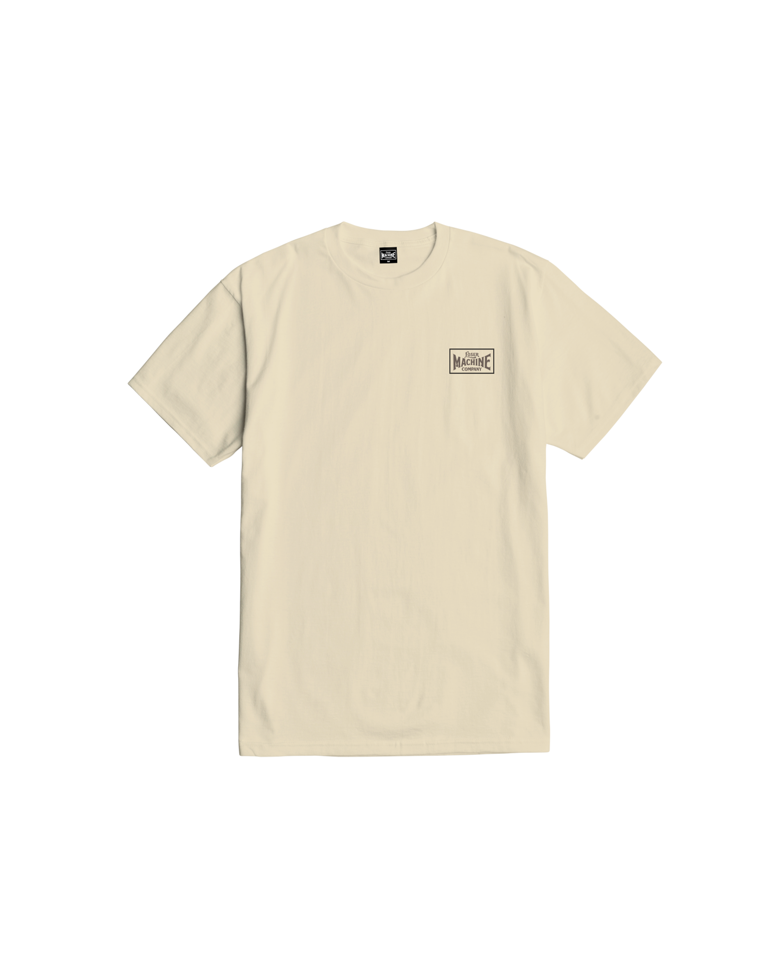 loser machine street sound stock t-shirt cream