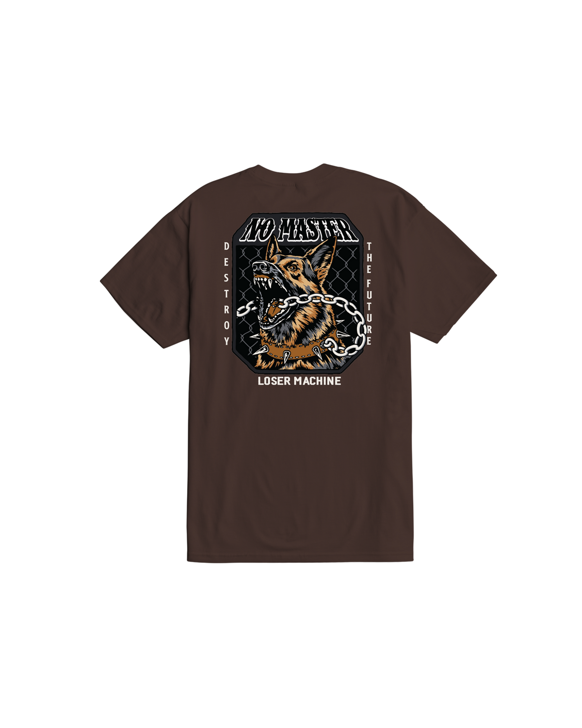 loser machine no master stock t-shirt java brown