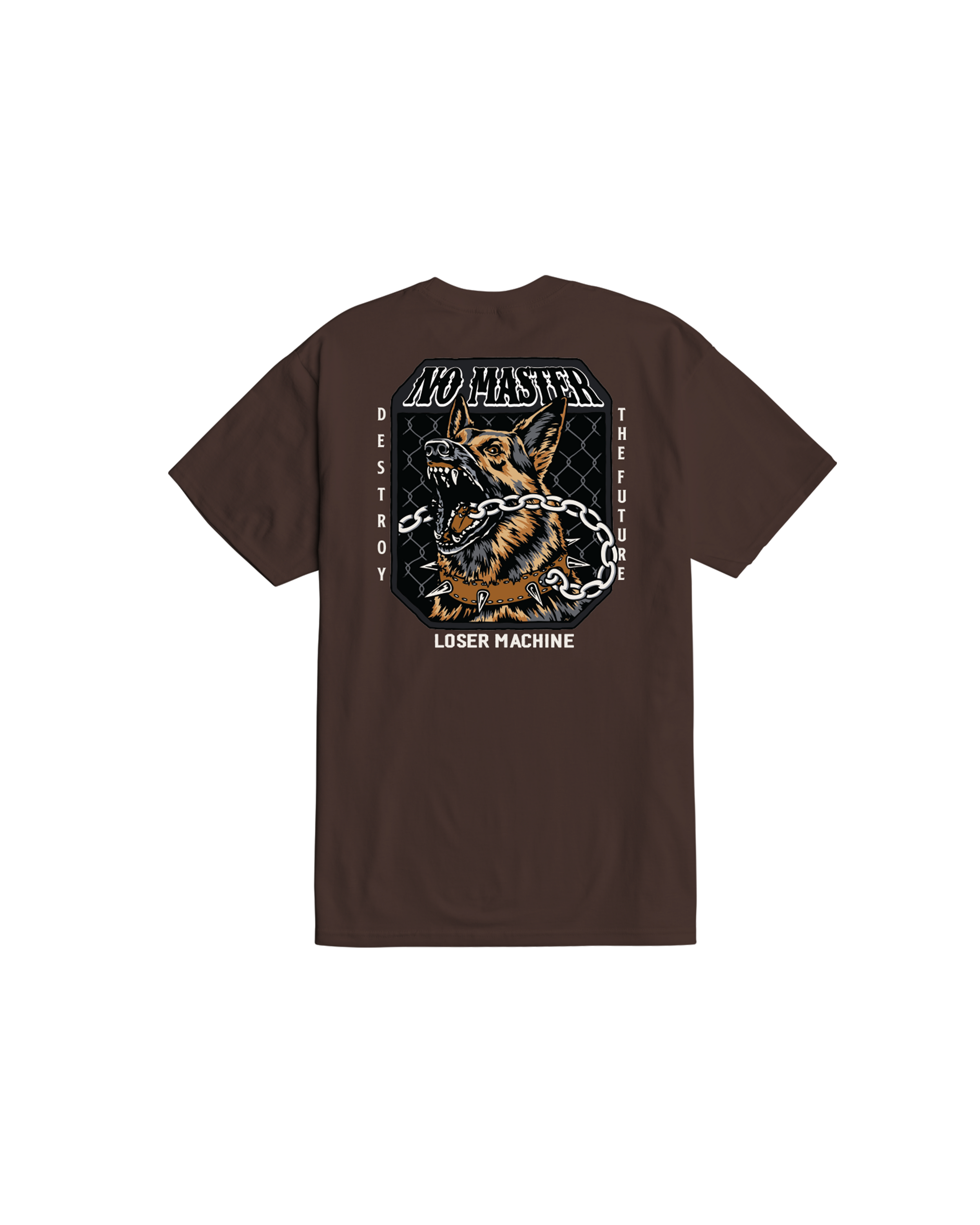 loser machine no master stock t-shirt java brown