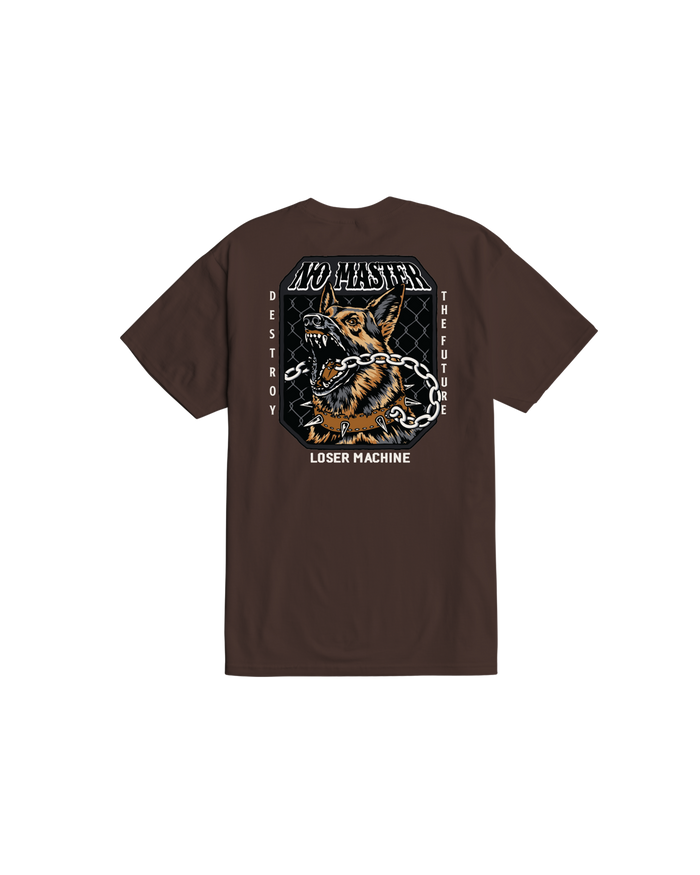 loser machine no master stock t-shirt java brown