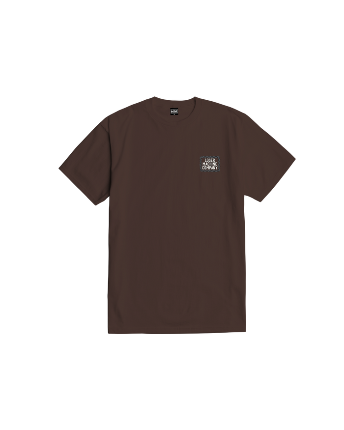 loser machine no master stock t-shirt java brown