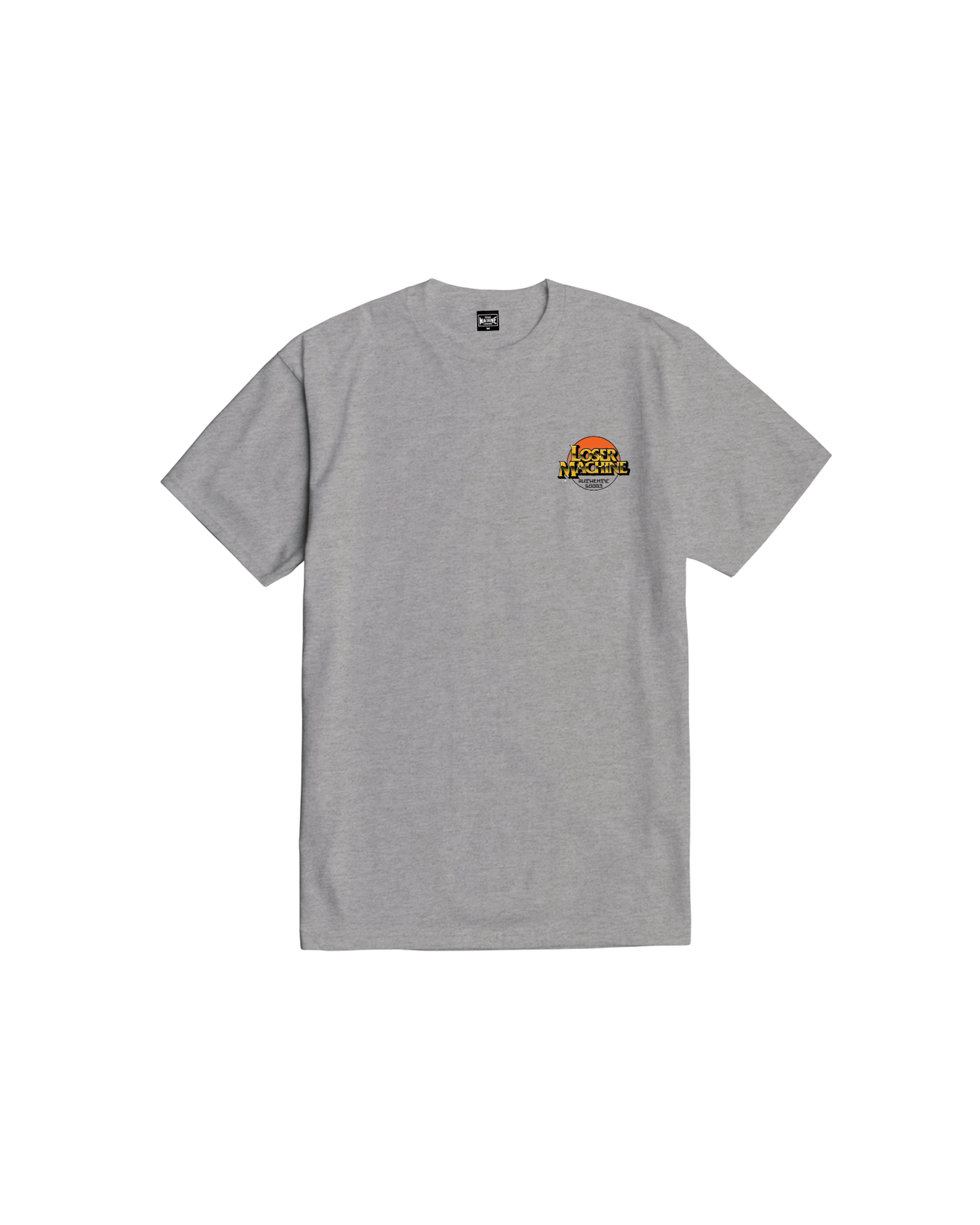 loser machine good times stock t-shirt heather grey