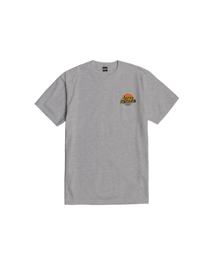 loser machine good times stock t-shirt heather grey