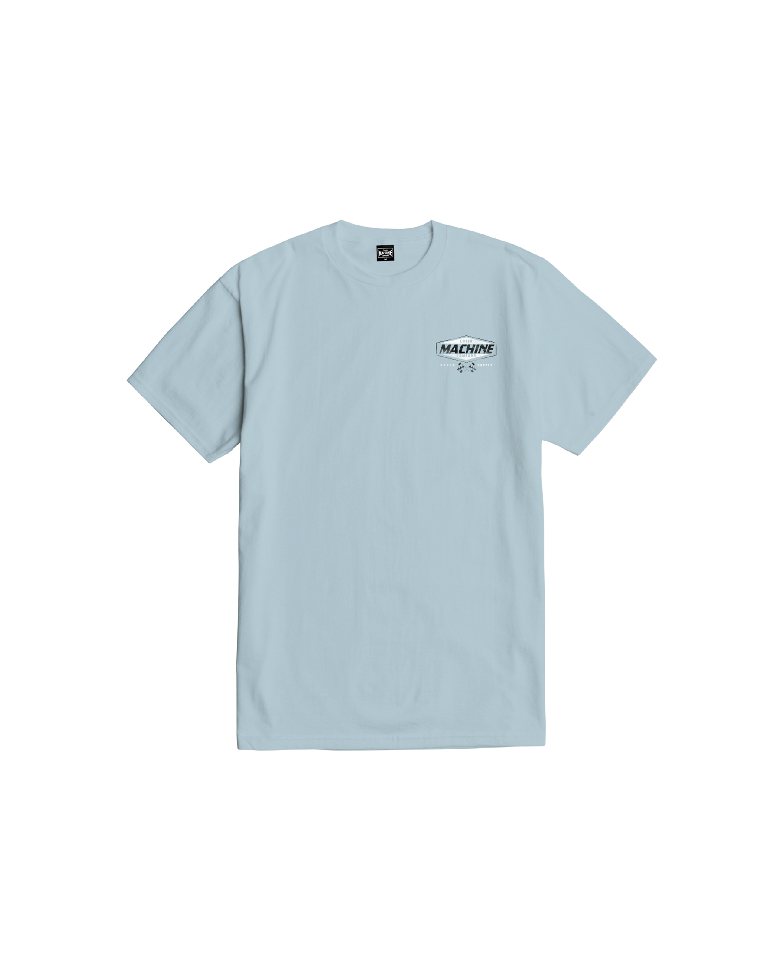 loser machine gravel road stock t-shirt lt blue