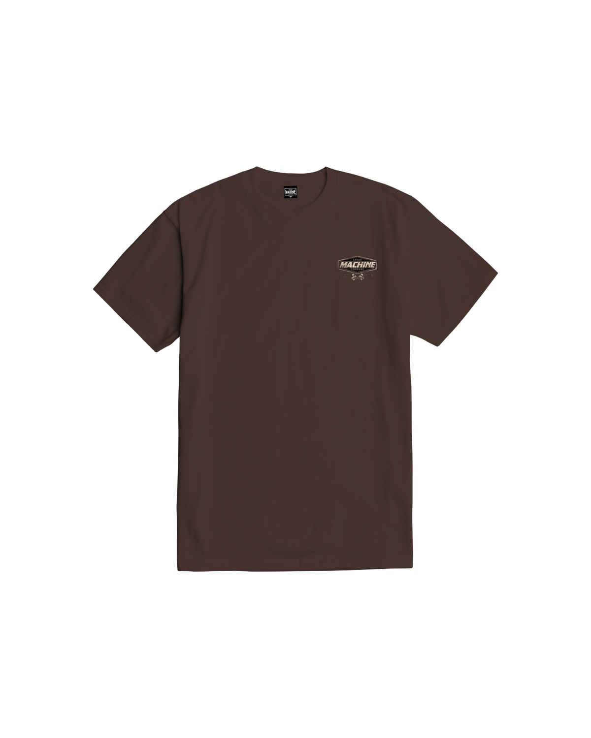 loser machine gravel road stock t-shirt java brown