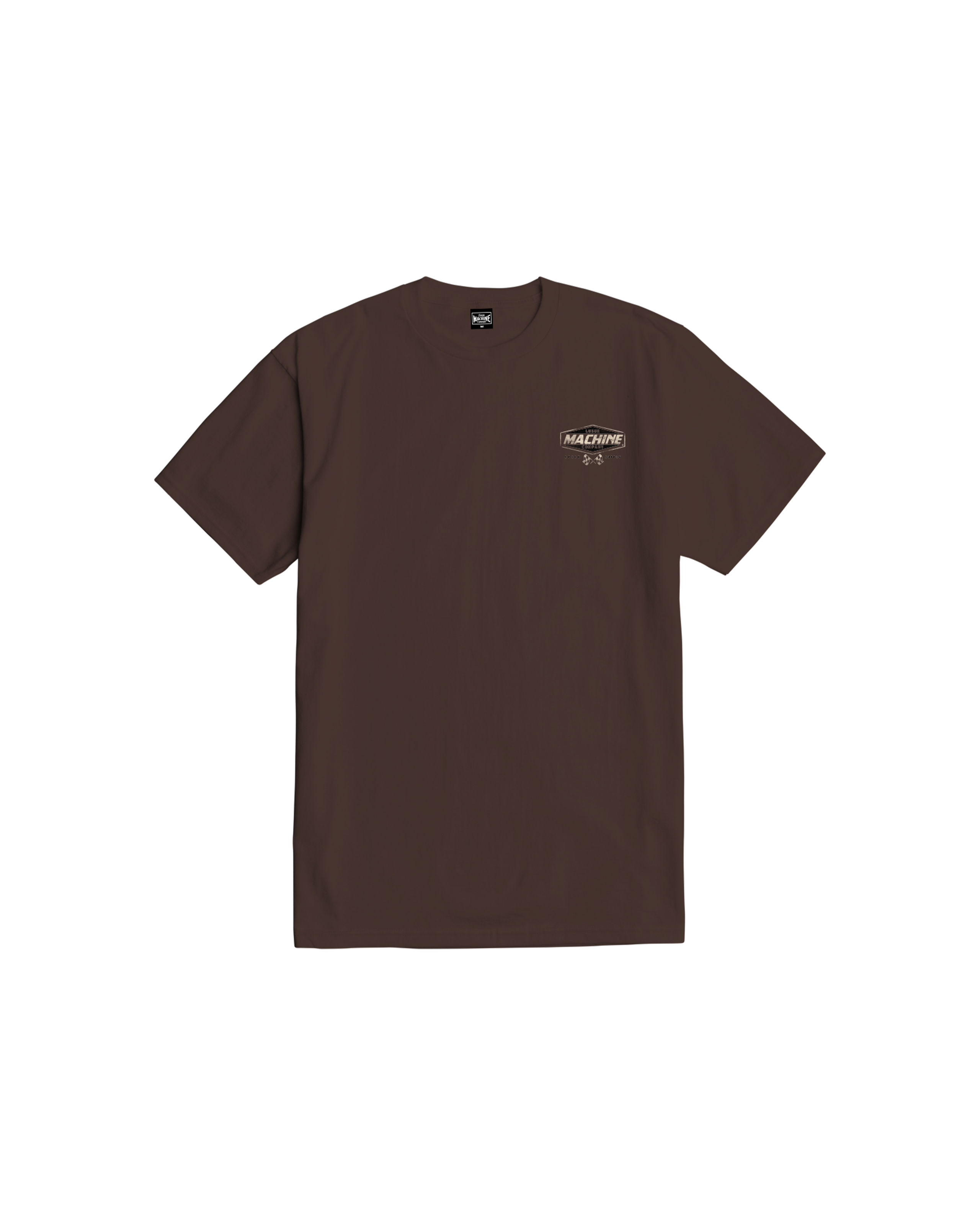 loser machine gravel road stock t-shirt java brown