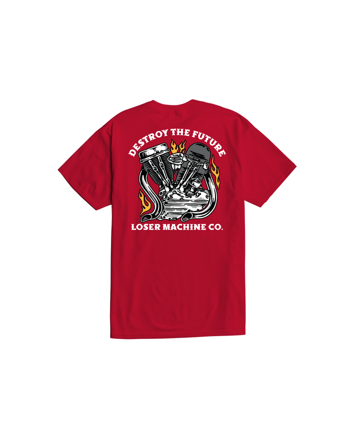 loser machine clubhouse stock t-shirt red