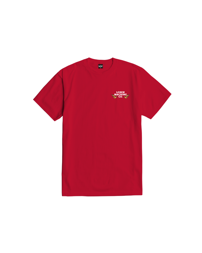 loser machine clubhouse stock t-shirt red
