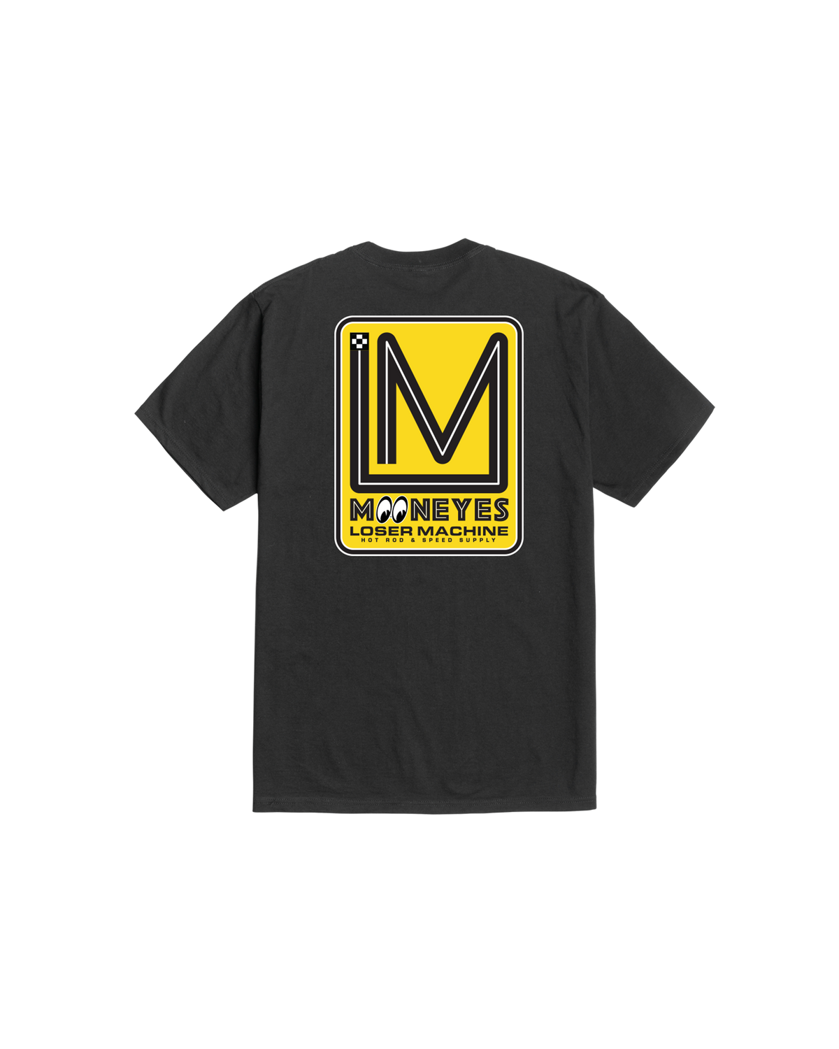 loser machine race track stock t-shirt black