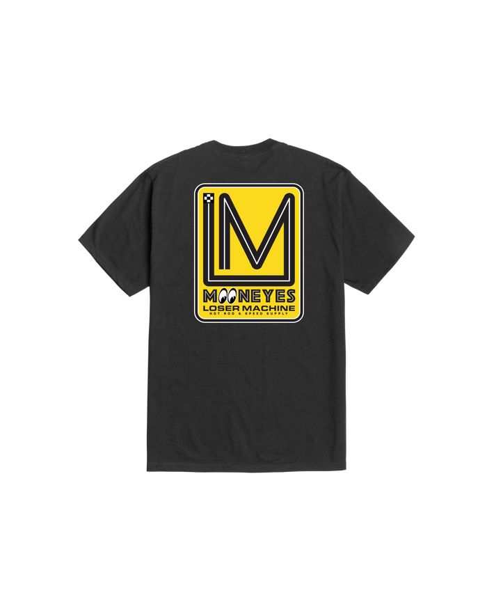 loser machine race track stock t-shirt black