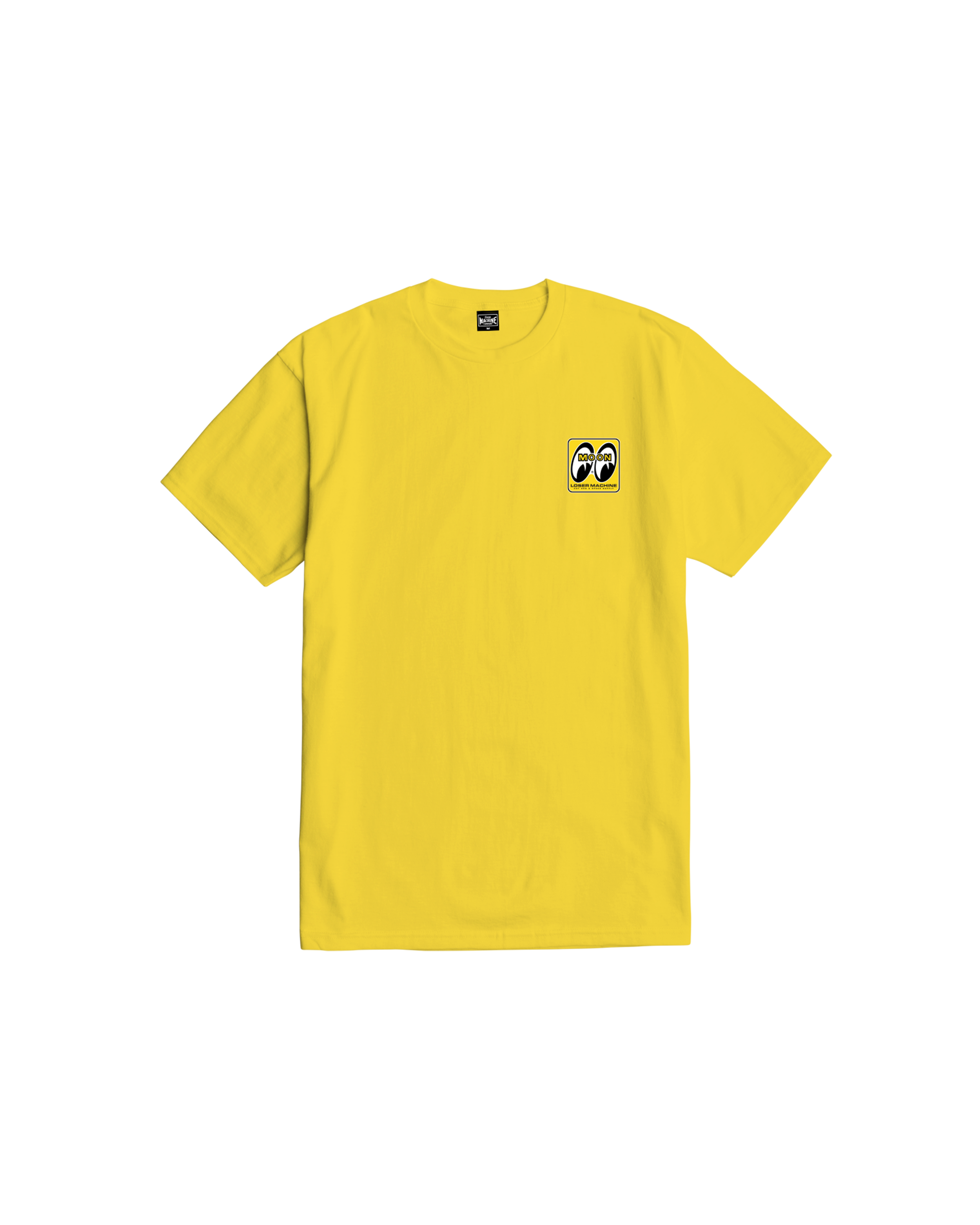 loser machine race track stock t-shirt yellow