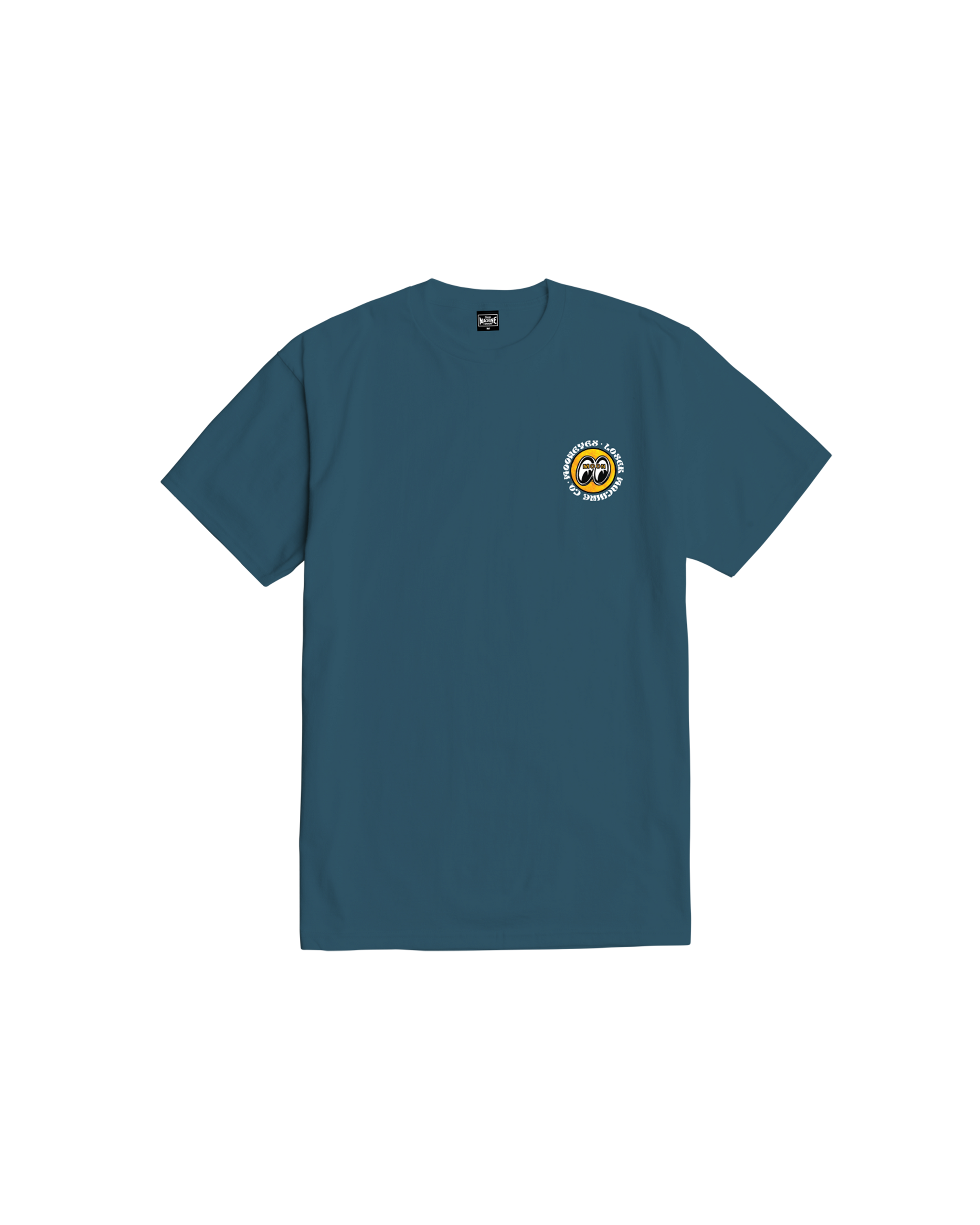 loser machine power slide stock t-shirt harbor blue